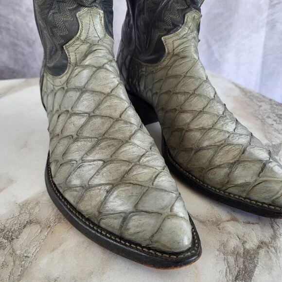 Justin Pre Ban Ant Eater Western Cowboy Boots Men's Size 8.5 D - Picture 3 of 16